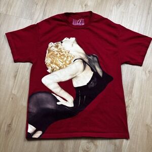 Madonna Official Celebration Tour Red Shirt Size L T-Shirt